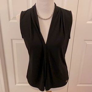 CK black sleeveless blouse, sz M